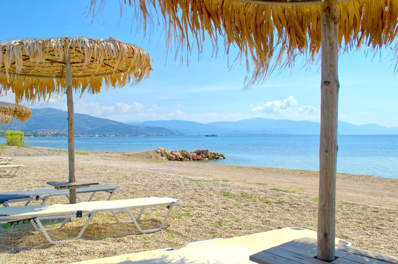 Epipleon Luxury Suites -105- Δωμάτιο 35Τμ Με Βεράντα 35Τμ Μπροστά Στη Θάλασσα Nafpaktos Bagian luar foto